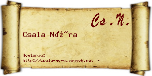 Csala Nóra névjegykártya