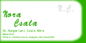 nora csala business card